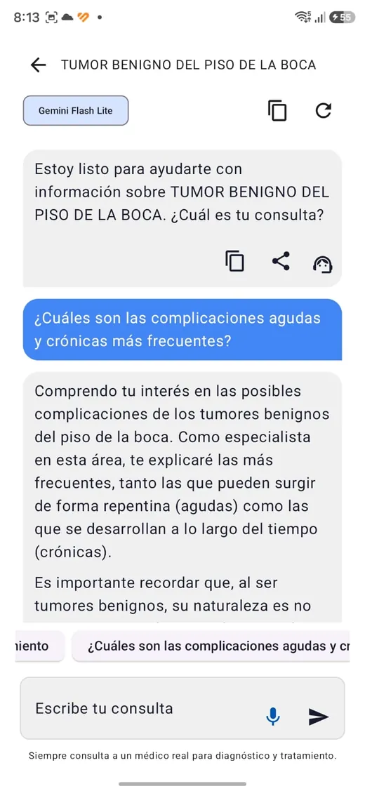 Chat con Juvi sobre un diagnóstico concreto